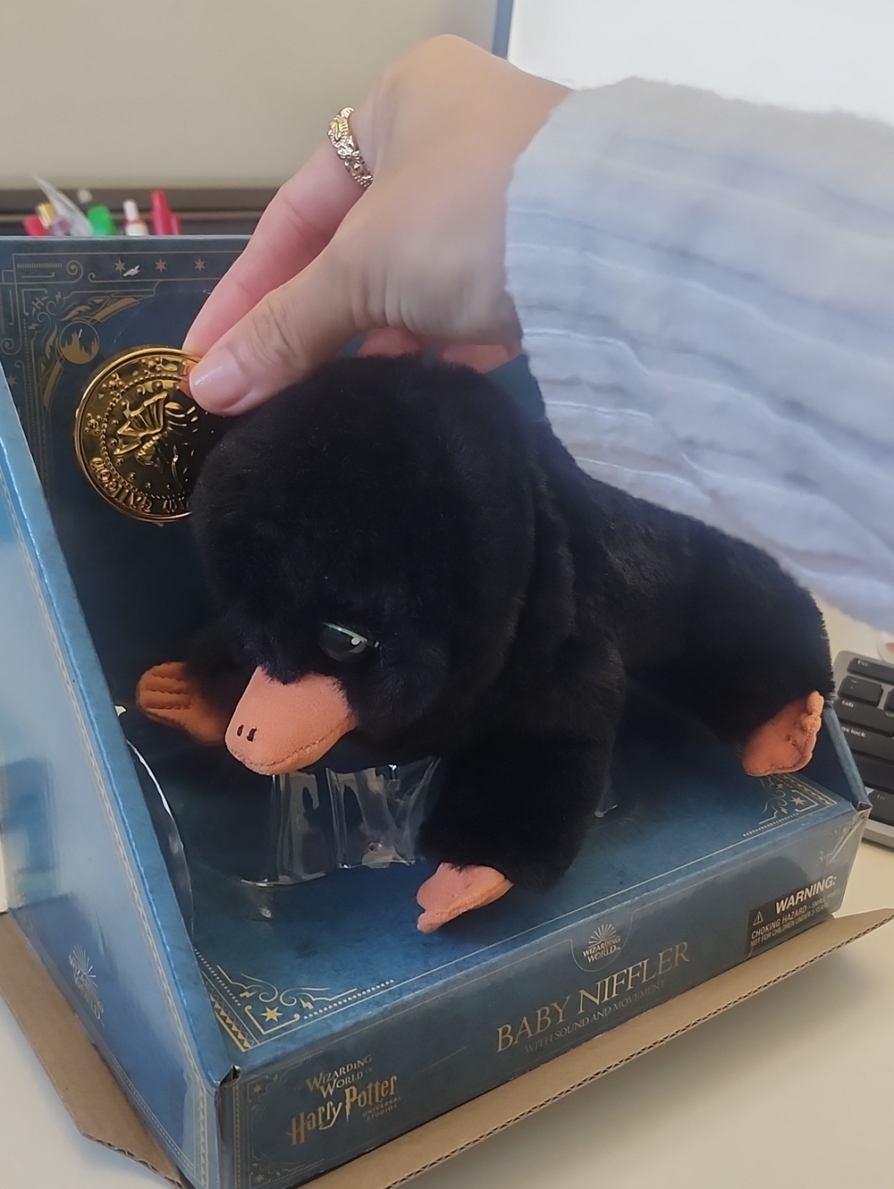 Harry Potter Baby Niffler Plush Toy - Intractive With Coin